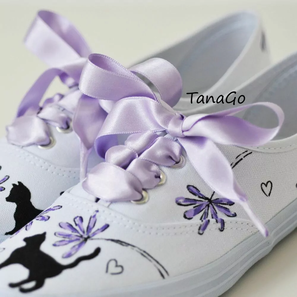 Lila světlé saténové tkaničky no.1