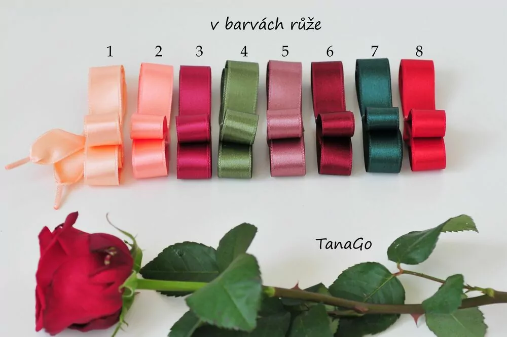 Lososové saténové tkaničky no.2