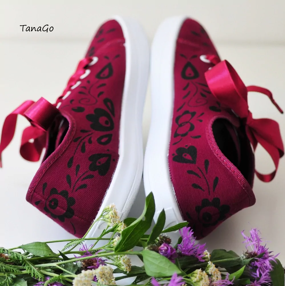 BAREFOOT folklorní tenisky Slovácko