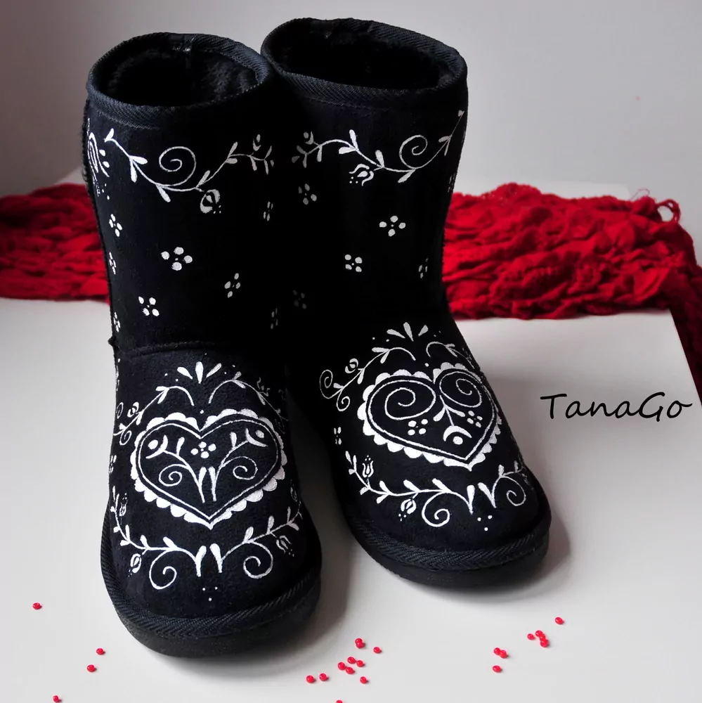 Folklorní válenky Modrotisk