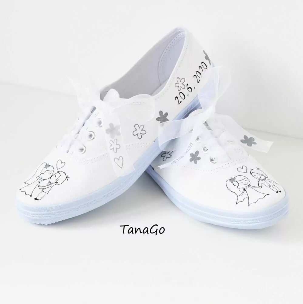 Svatební tenisky párové šedé