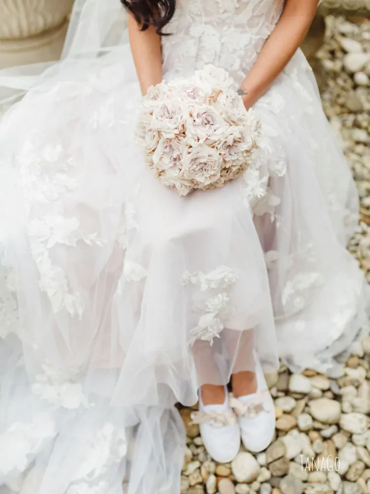 Svatební tenisky Béžová krajka