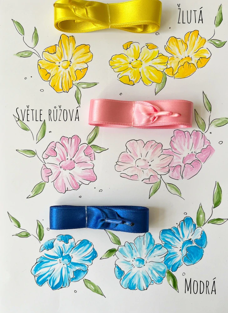 Tenisky s květy v barvě na přání