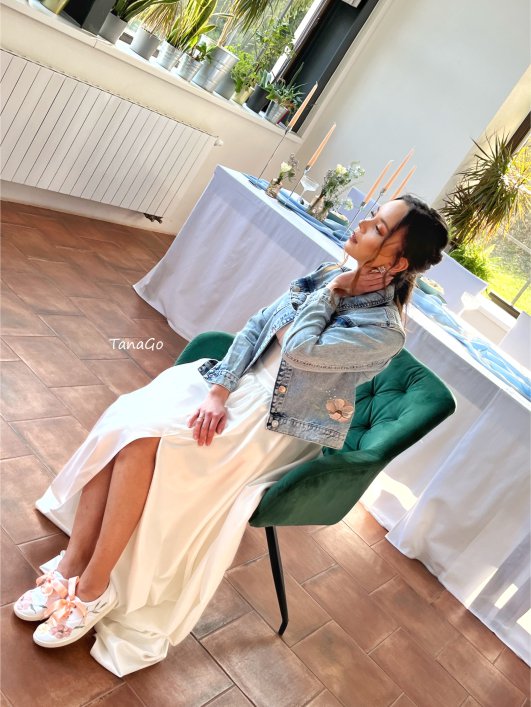 SET Tenisky a bunda Květy pro nevěstu 