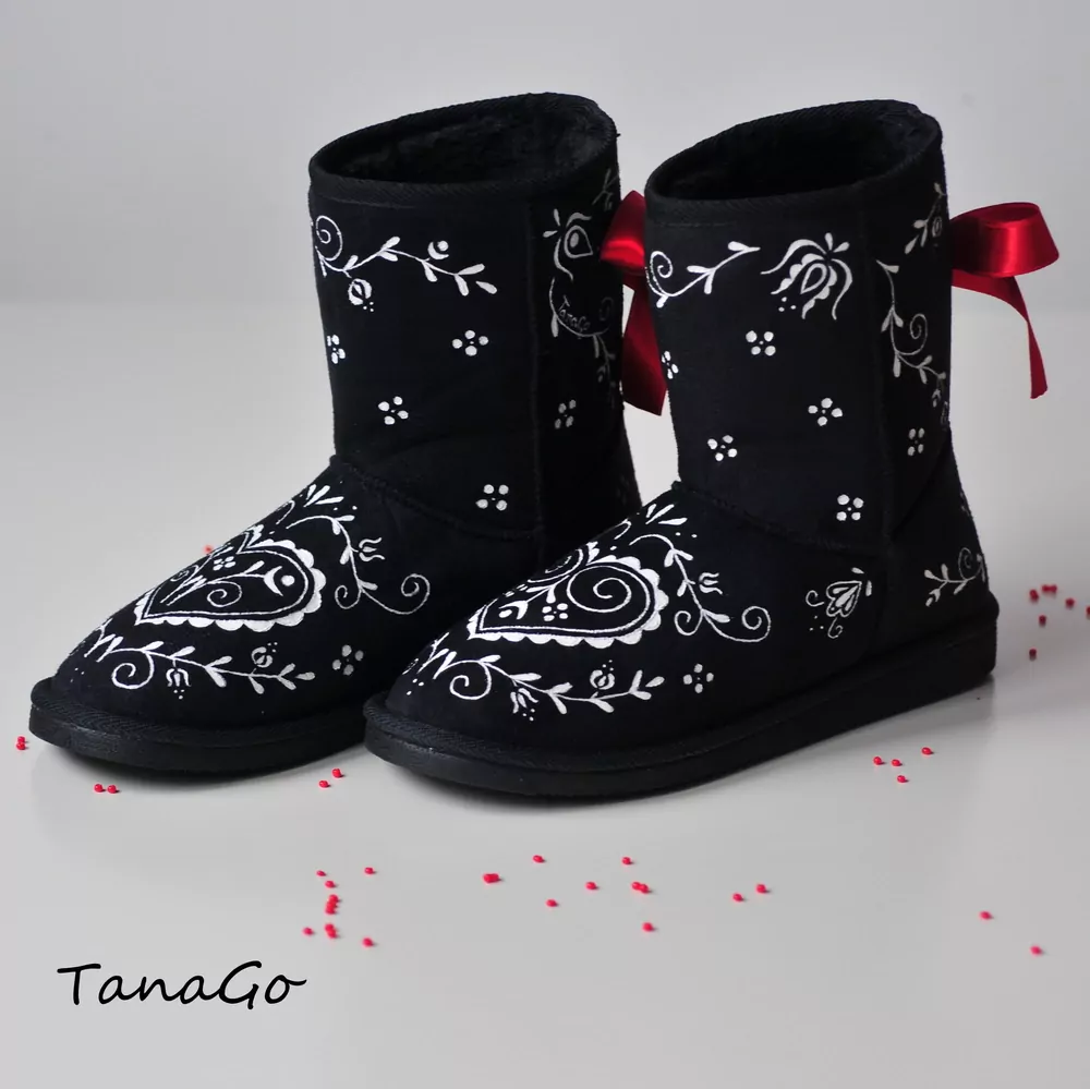 Folklorní válenky Modrotisk