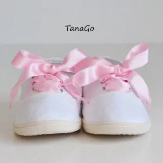 Světlé růžové tkaničky no.3