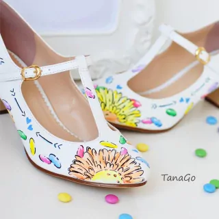 Svatební lodičky lentilky