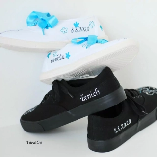 Svatební tenisky nevěsta a ženich