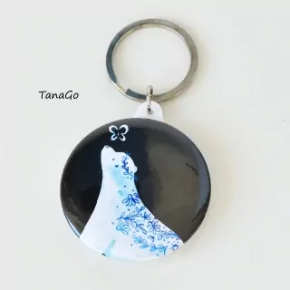 Přívěšek medvěd a motýl