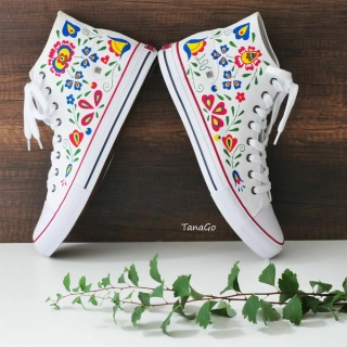 Folklorní tenisky kotníkové Slovácko 